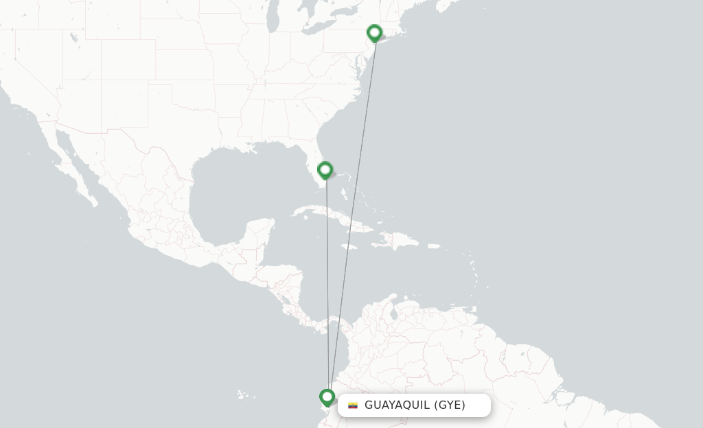 JetBlue flights from Guayaquil, GYE