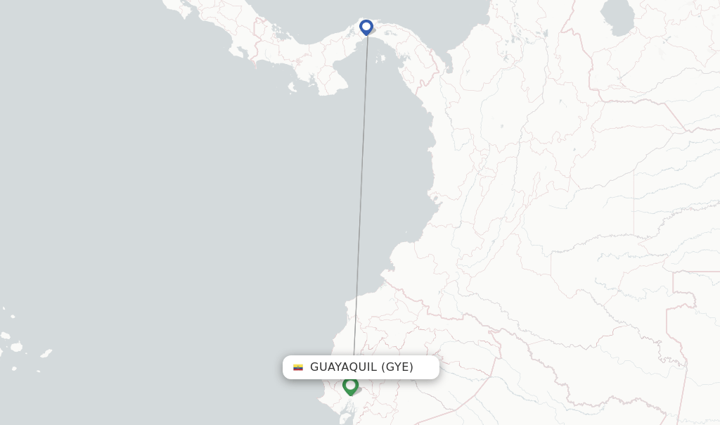 Copa Airlines flights from Guayaquil, GYE