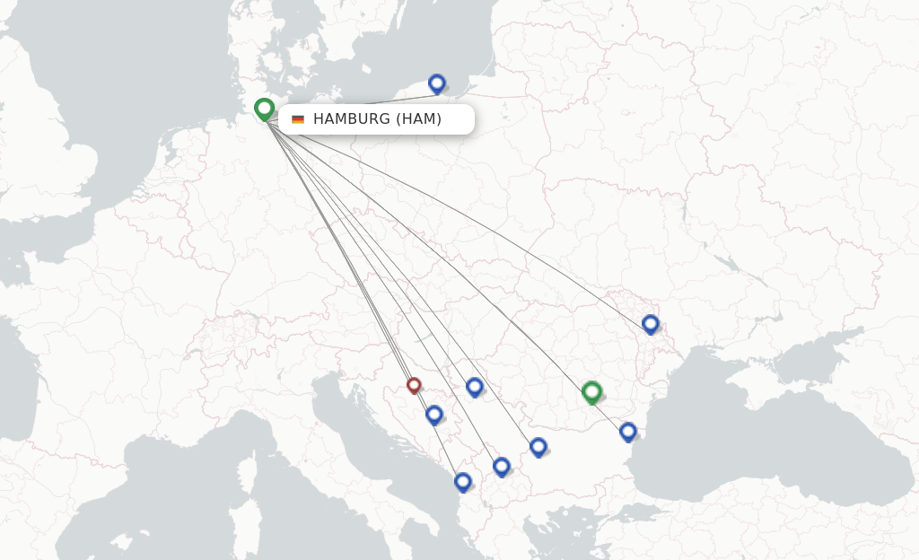 Wizz Air flights from Hamburg, HAM
