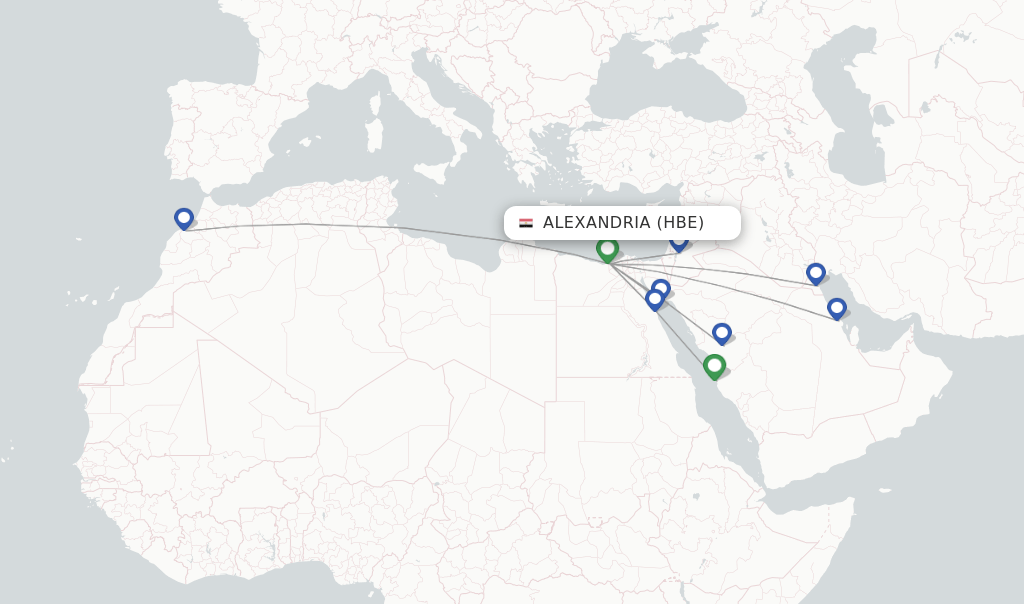 Air Cairo flights from Alexandria, HBE
