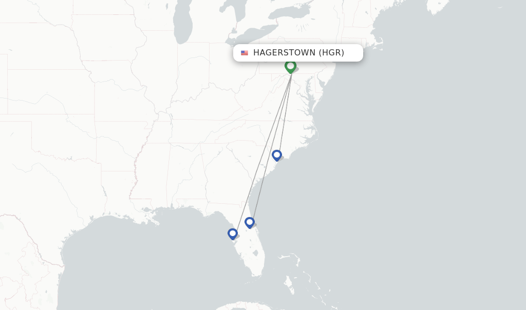 Allegiant Air flights from Hagerstown, HGR