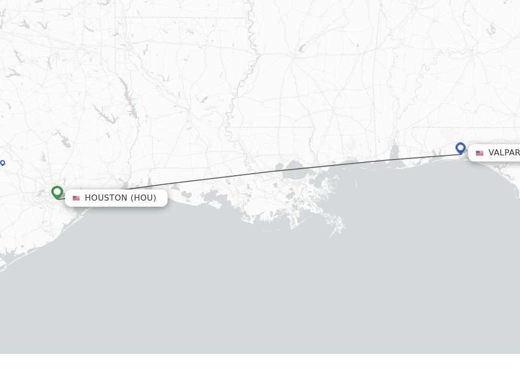 Direct (nonstop) flights from Houston to Fort Walton Beach schedules