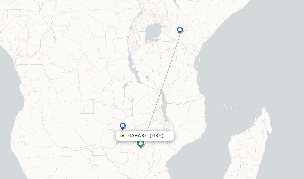 Kenya Airways flights from Harare, HRE
