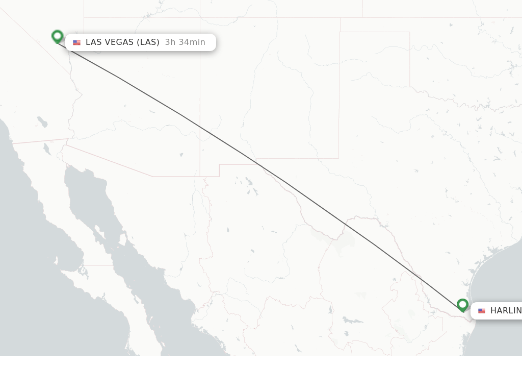 Direct (nonstop) flights from Harlingen to Las Vegas schedules