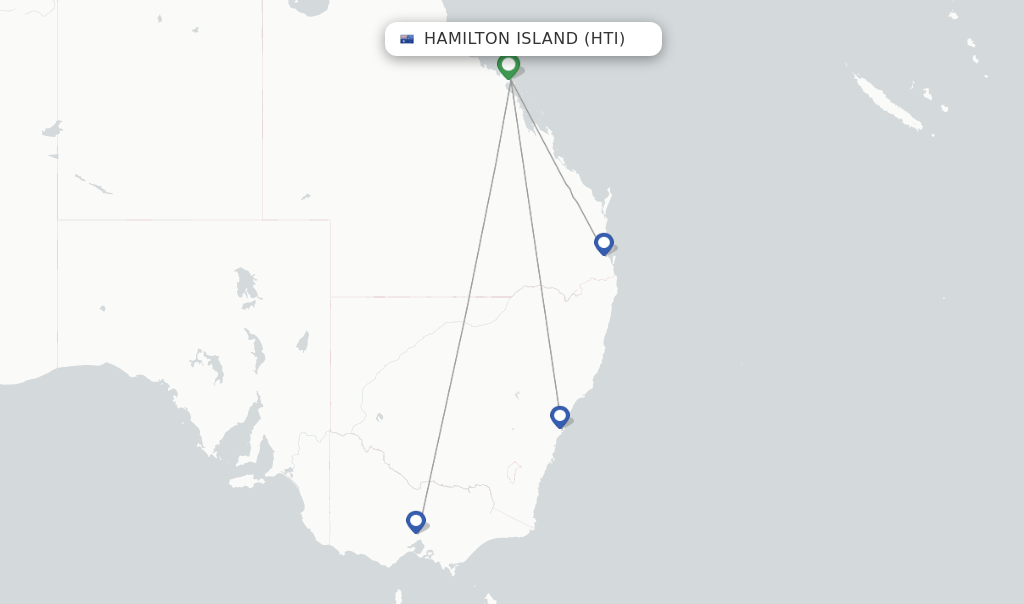 Qantas flights from Hamilton Island, HTI