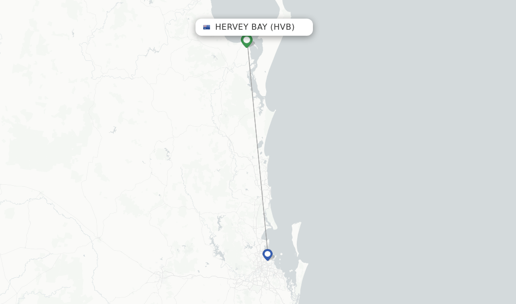 Qantas flights from Hervey Bay, HVB