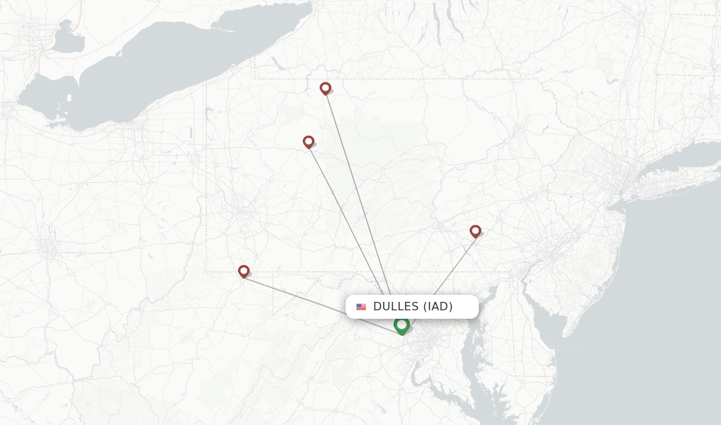 Southern Airways Express flights from Dulles, IAD