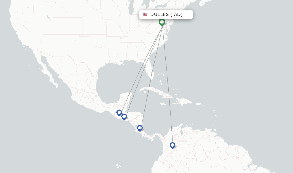 AVIANCA flights from Dulles, IAD