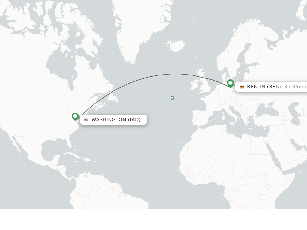 Direct (nonstop) flights from Dulles to Berlin schedules