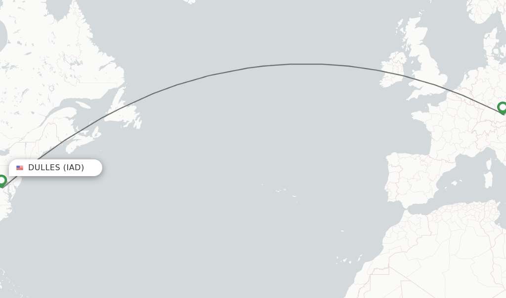 Direct (nonstop) flights from Dulles to Munich schedules