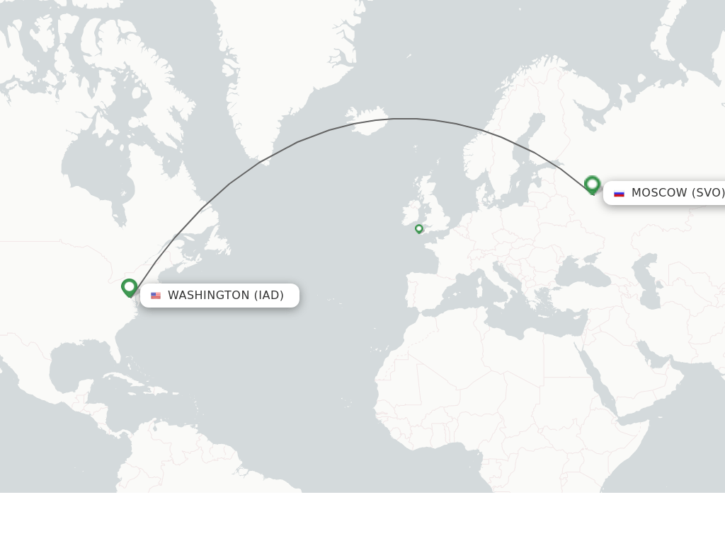 Direct (nonstop) flights from Dulles to Moscow schedules
