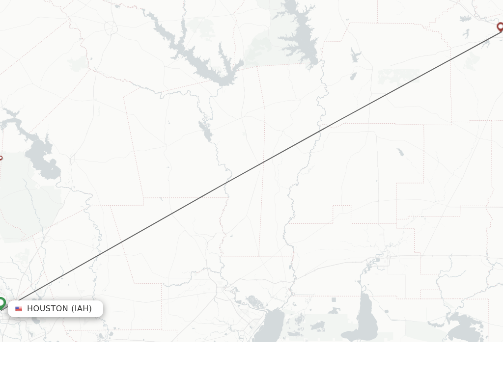 Direct (nonstop) flights from Houston to Alexandria schedules