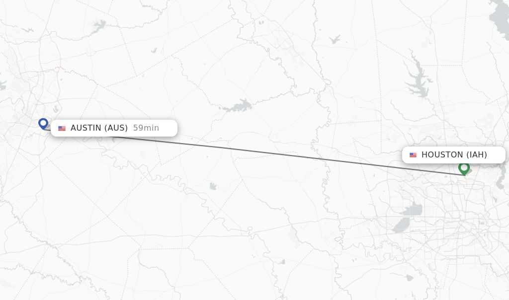 Direct (nonstop) flights from Houston to Austin schedules
