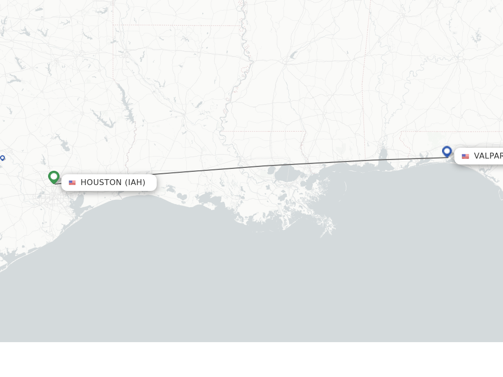 Direct (nonstop) flights from Houston to Fort Walton Beach schedules