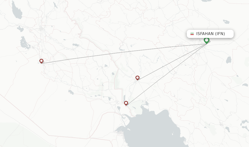 Iran Aseman Airlines flights from Isfahan, IFN