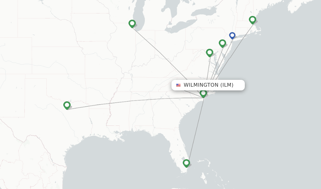 American Airlines flights from Wilmington, ILM