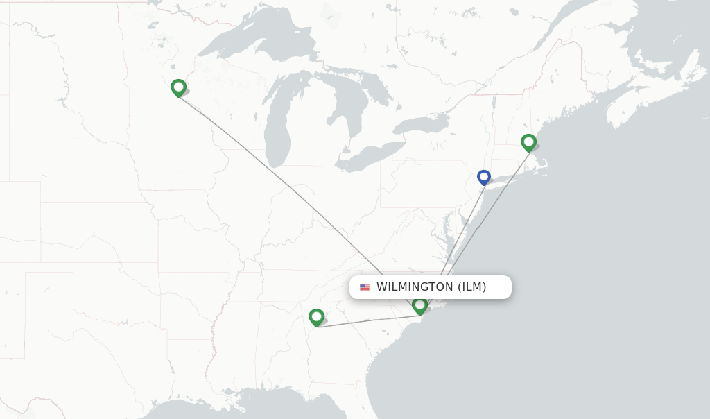 Delta flights from Wilmington, ILM