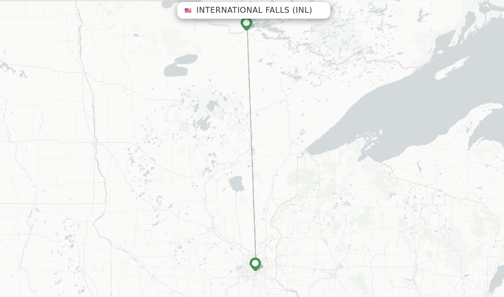 Delta flights from International Falls, INL