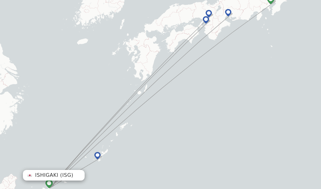 ANA flights from Ishigaki, ISG