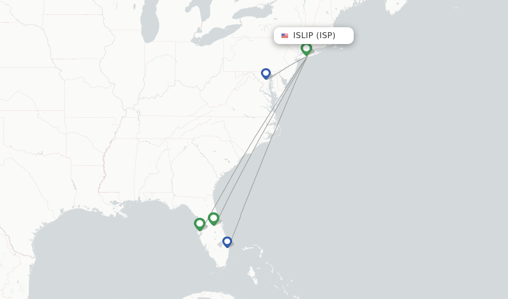 Southwest flights from Islip, ISP