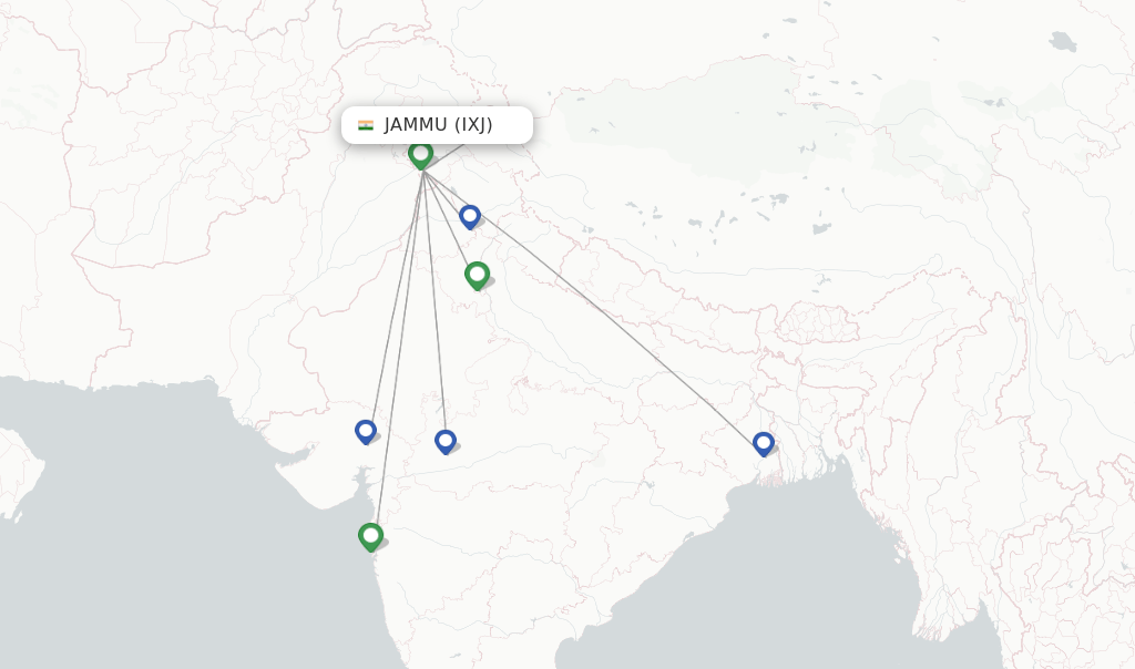 IndiGo flights from Jammu, IXJ - FlightsFrom.com