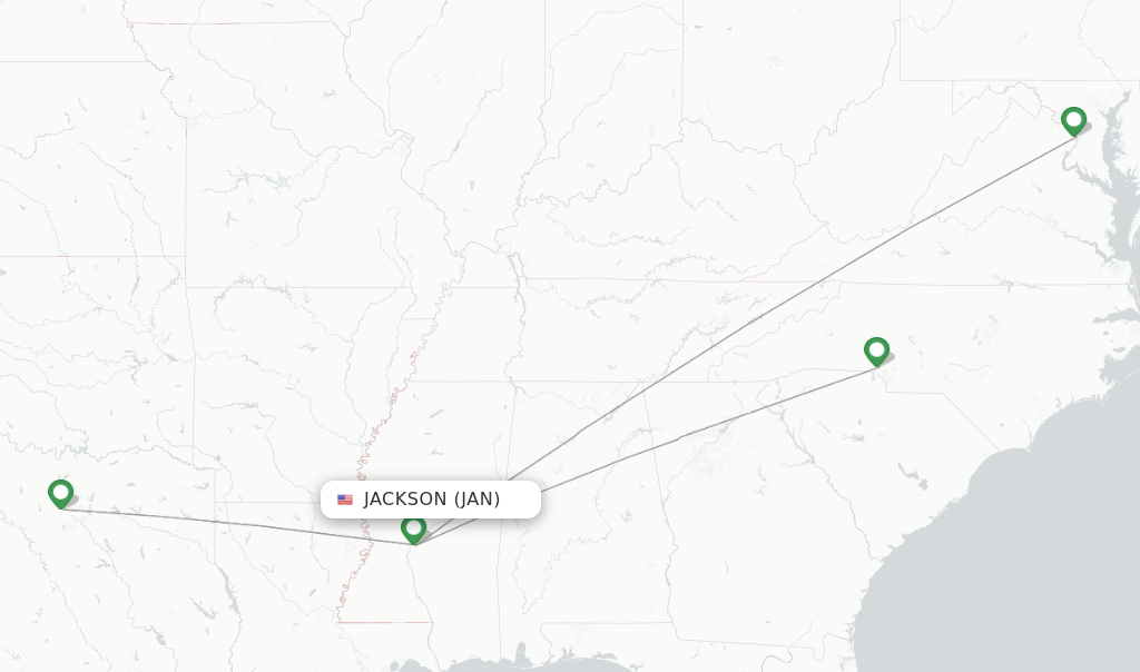 American Airlines flights from Jackson, JAN