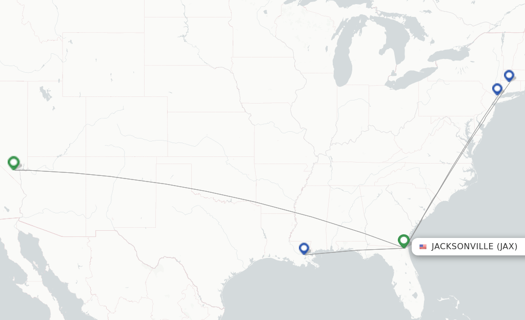 Breeze Airways flights from Jacksonville, JAX