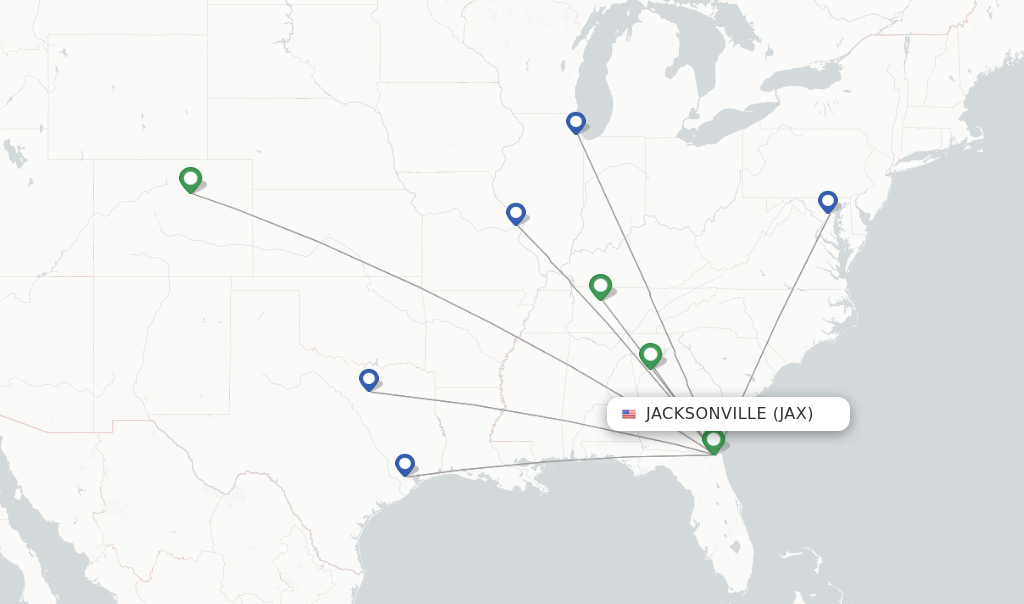 Southwest flights from Jacksonville, JAX