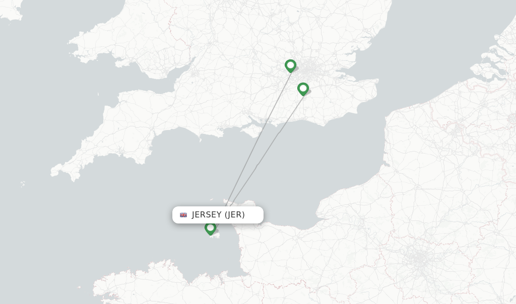British Airways flights from Jersey, JER