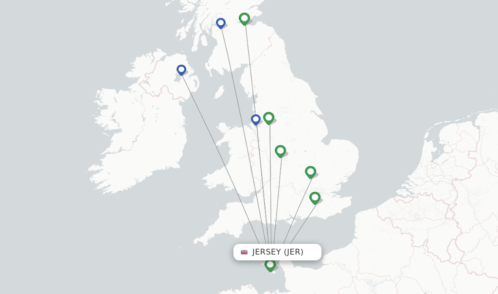 easyJet flights from Jersey, JER
