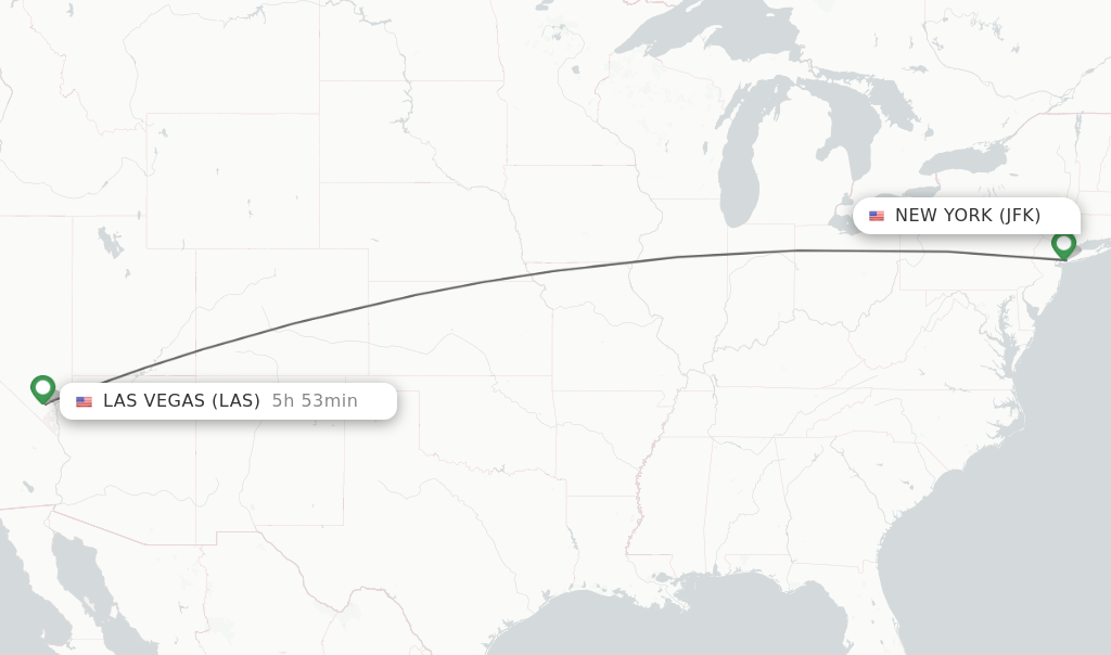 Direct (nonstop) flights from New York to Las Vegas schedules