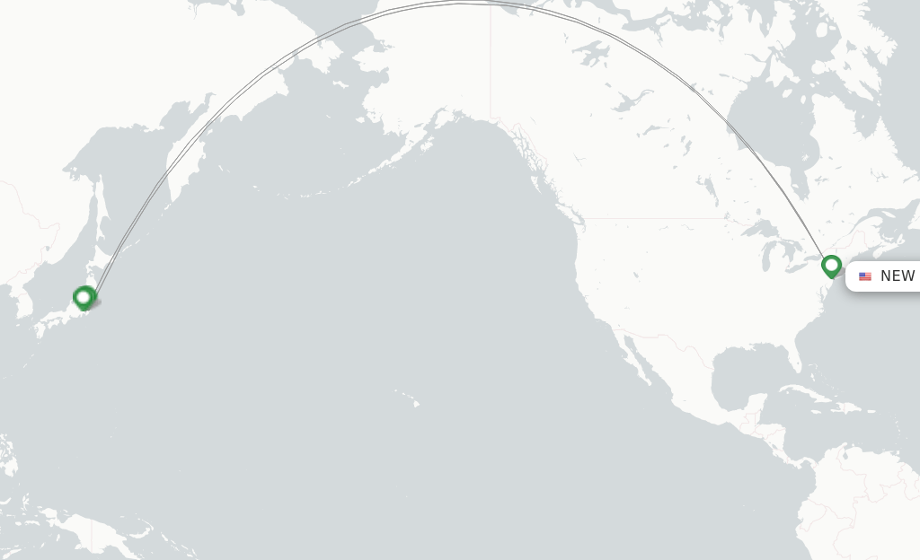 ANA flights from New York, JFK