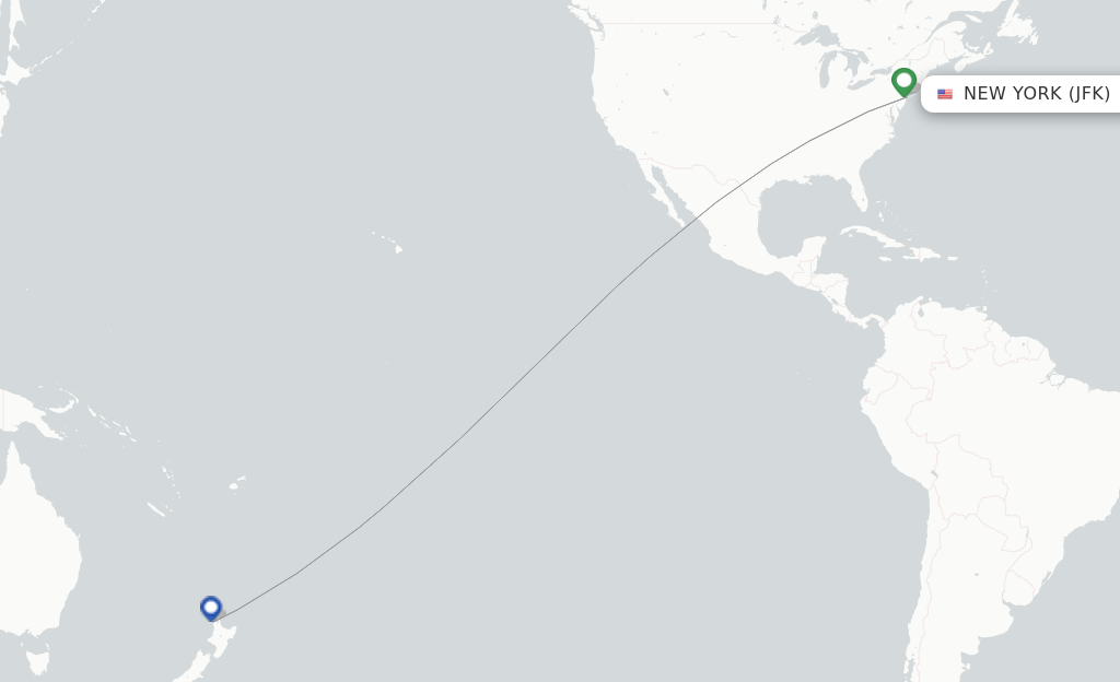 Qantas flights from New York, JFK