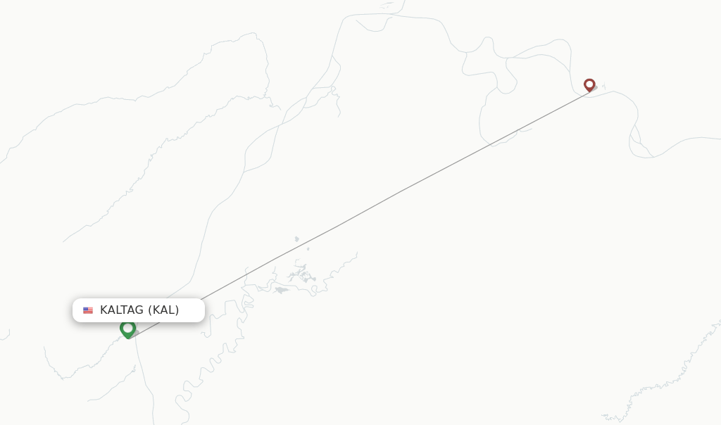Direct (nonstop) flights from Kaltag to Fairbanks schedules