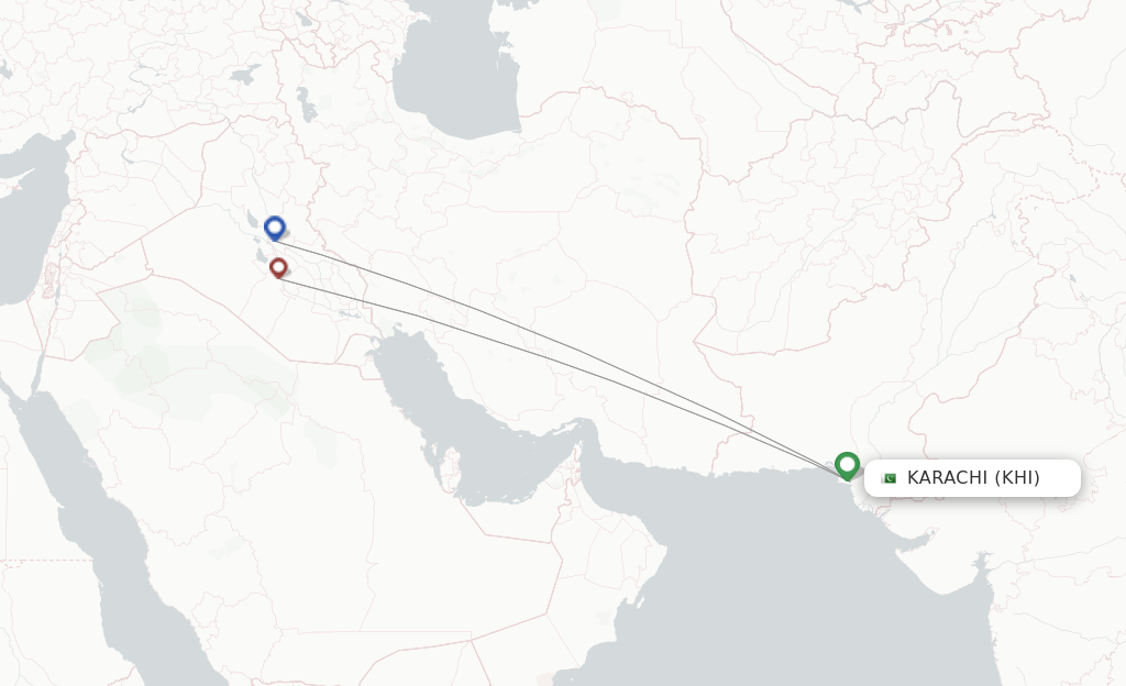 Fly Baghdad flights from Karachi, KHI