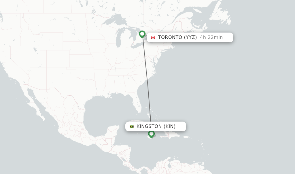 Direct (nonstop) flights from Kingston to Toronto schedules