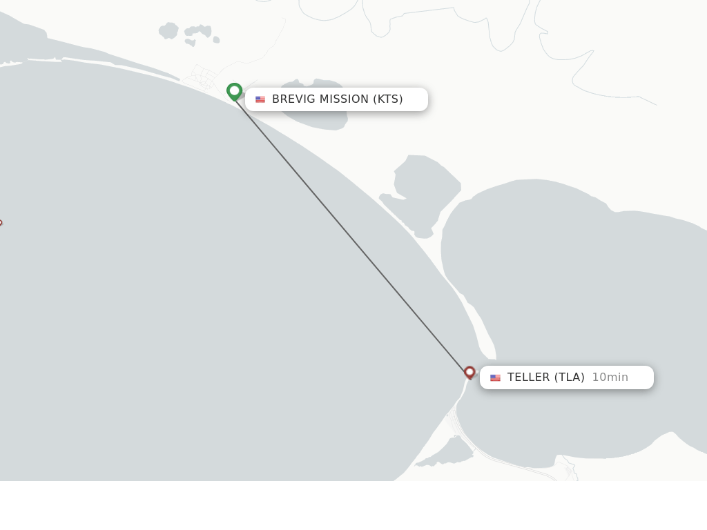 Direct (nonstop) flights from Teller Mission to Teller schedules