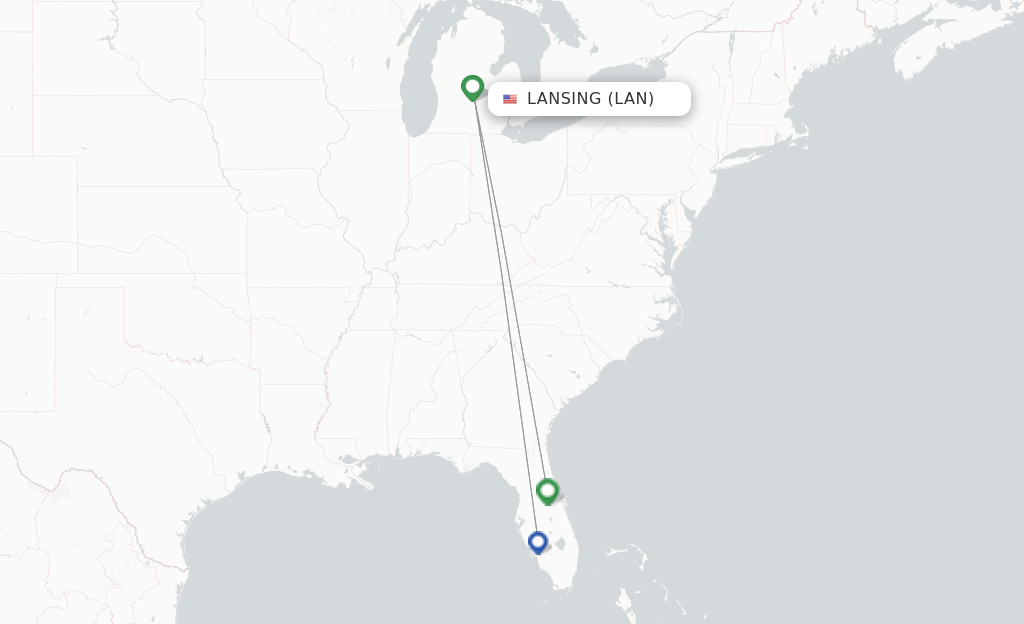 Xtra Airways flights from Lansing, LAN