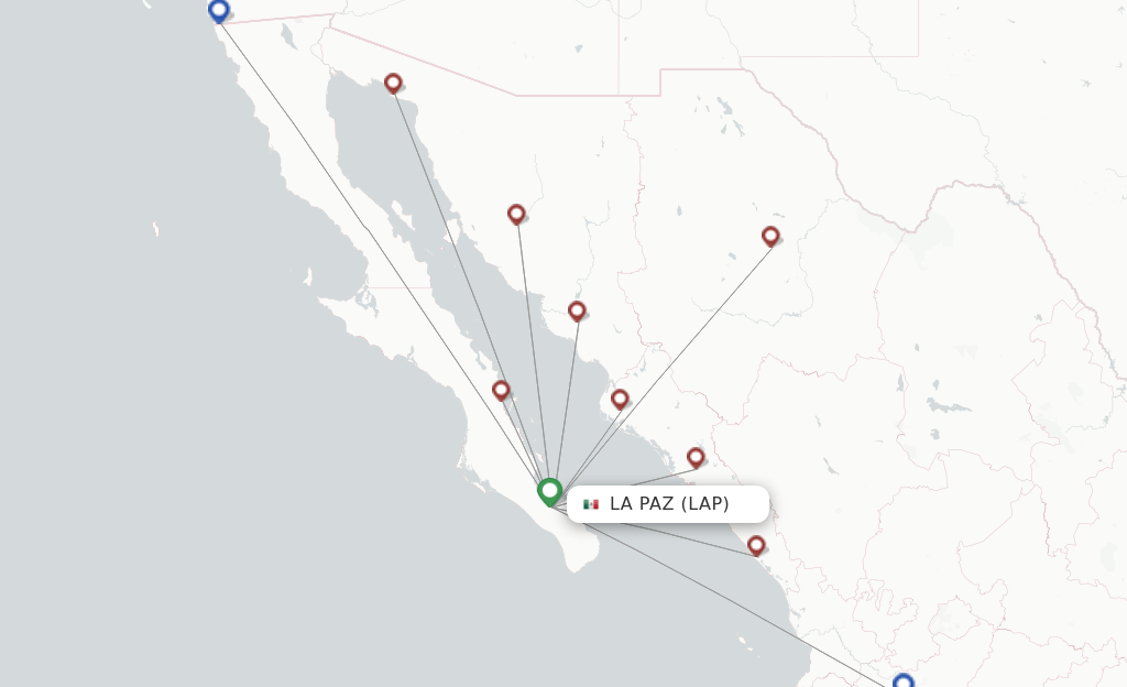 Calafia Airlines flights from La Paz, LAP