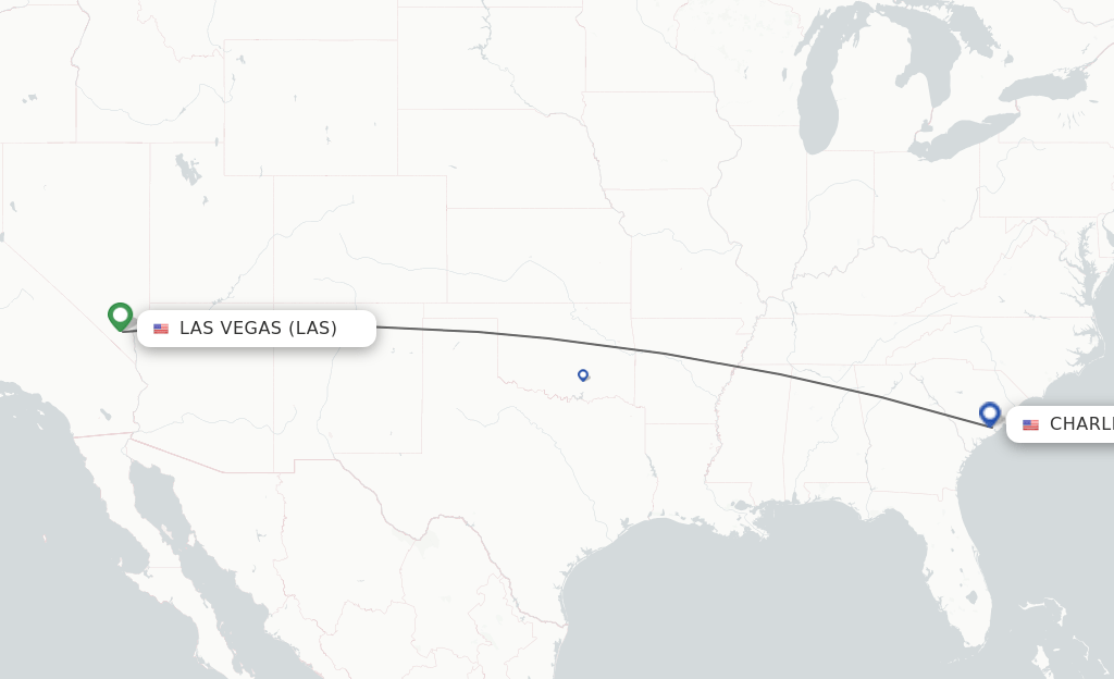 Direct (nonstop) flights from Las Vegas to Charleston schedules