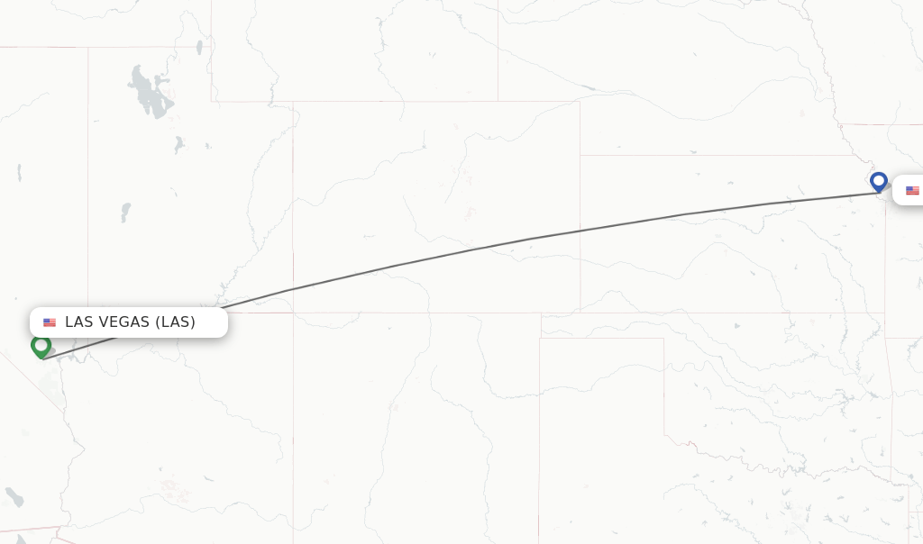 Direct (nonstop) flights from Las Vegas to Kansas City schedules