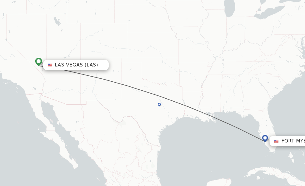 Direct (nonstop) flights from Las Vegas to Fort Myers schedules