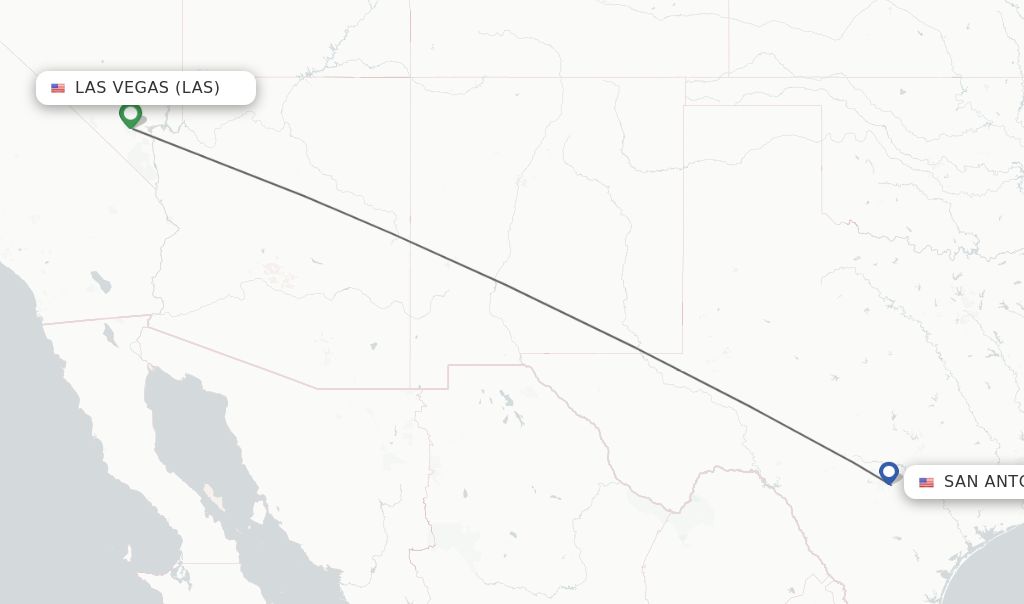 San Antonio To Las Vegas Map Gisela Ermengarde