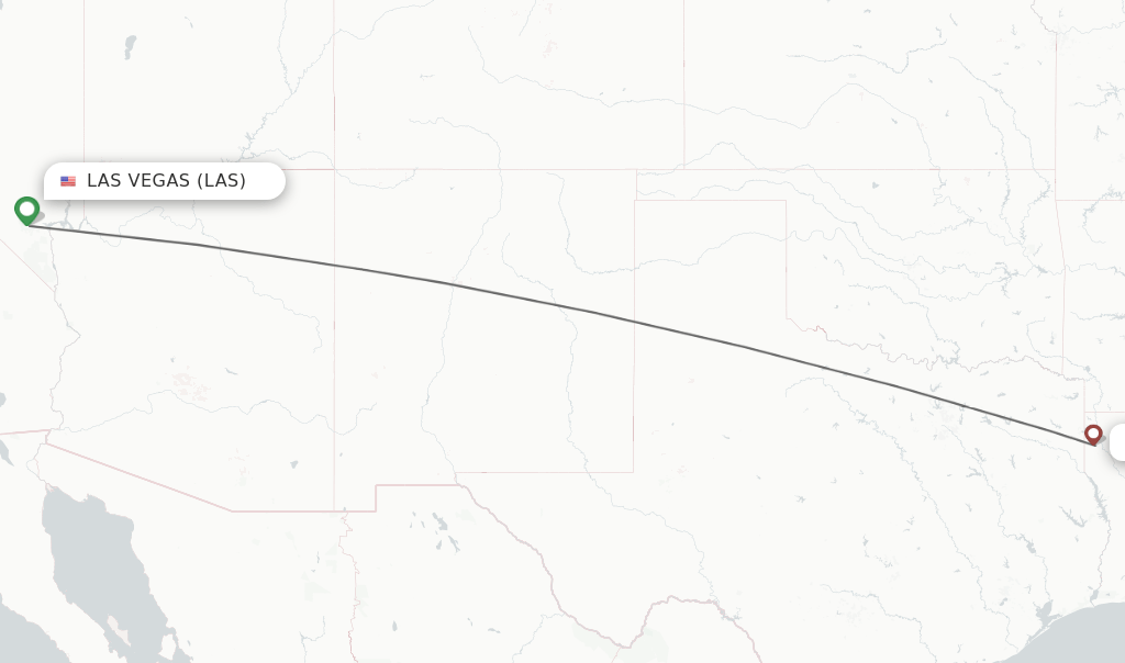 Direct (nonstop) flights from Las Vegas to Shreveport schedules