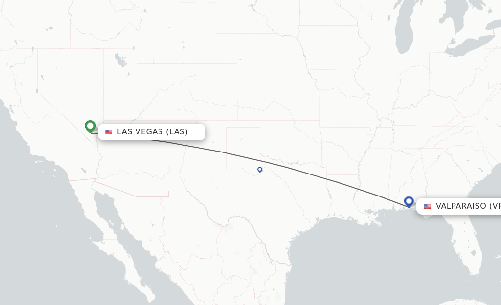 Direct (nonstop) flights from Las Vegas to Fort Walton Beach