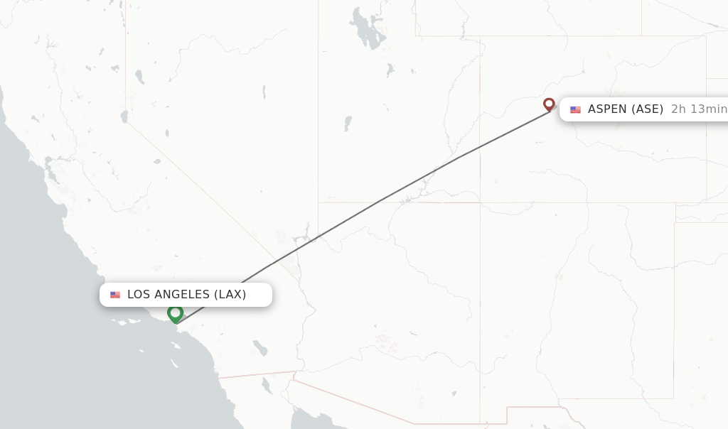 Direct (nonstop) flights from Los Angeles to Aspen schedules