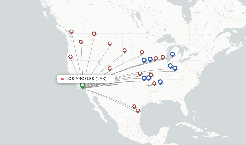 Allegiant Air flights from Los Angeles, LAX