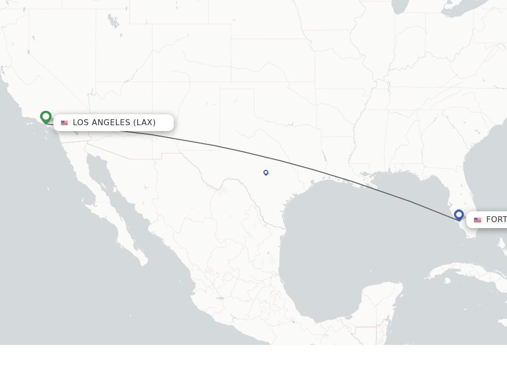 Direct (nonstop) flights from Los Angeles to Fort Myers schedules