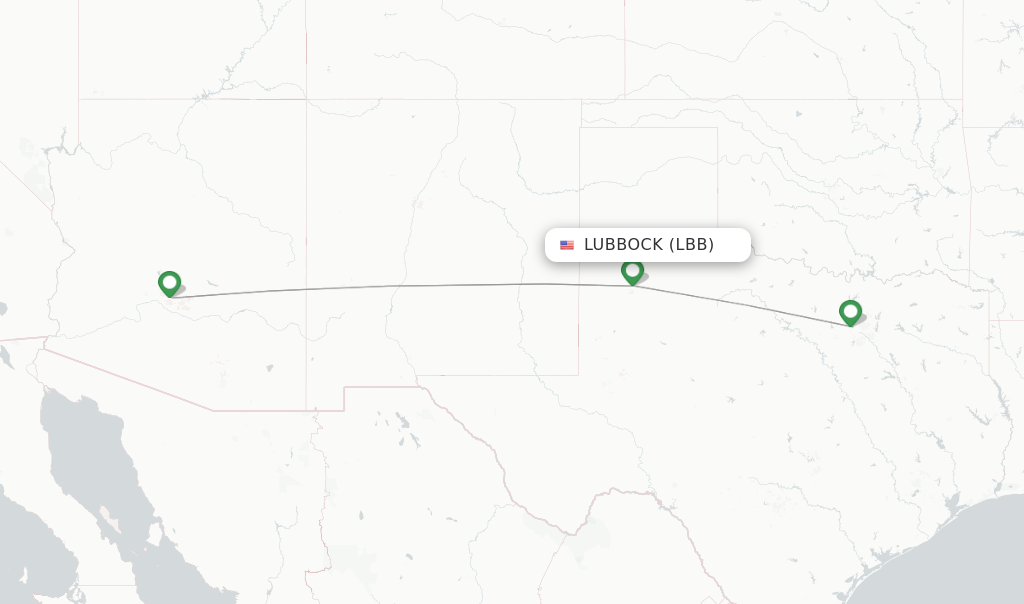 American Airlines flights from Lubbock, LBB