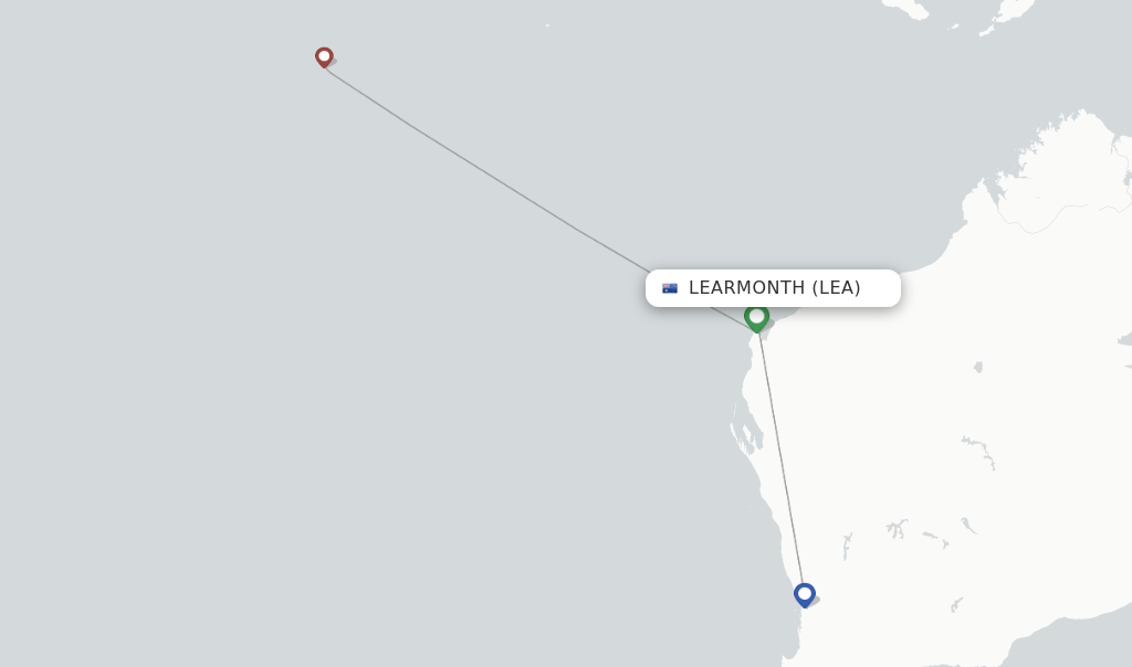 Learmonth LEA route map